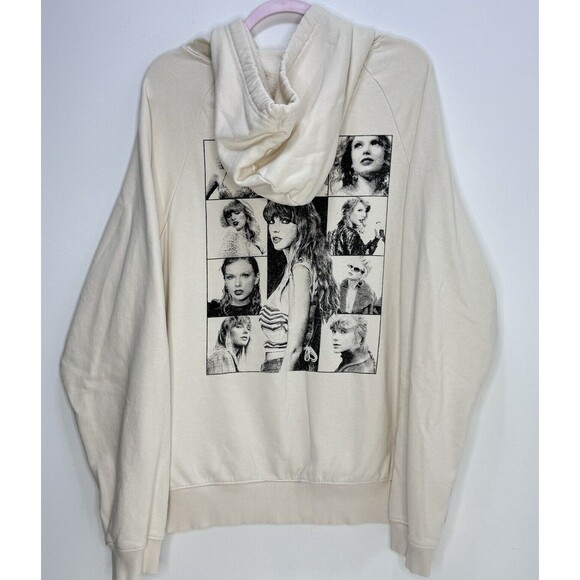 Taylor Swift Eras Tour Official Merch Cream Beige Hoodie Hooded Sweatshi… - Picture 1 of 8